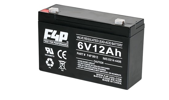 6 Volt, 12 Amp SLA Battery