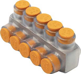 2/0 AWG 5 PORT 1 WAY CLEAR MULTI-TAP 2/0 AWG 5 PORT 1 WAY CLEAR MULTI-TAP