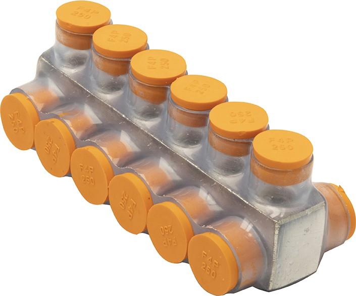 250 MCM 6 PORT CLEAR MULTI-TAP 250 MCM 6 PORT CLEAR MULTI-TAP