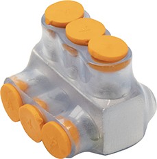 4-14 AWG 3 PORT 1 WAY CLEAR MULTI-TAP 4-14 AWG 3 PORT 1 WAY CLEAR MULTI-TAP