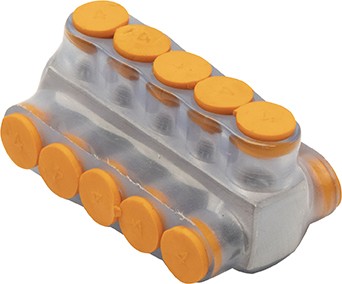 4-14 AWG 5 PORT CLEAR MULTI-TAP 4-14 AWG 5 PORT CLEAR MULTI-TAP