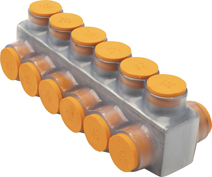 750 MCM 6 PORT CLEAR MULTI-TAP 750 MCM 6 PORT CLEAR MULTI-TAP