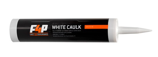 F4P 10FL OZ WHITE SILICONE CAULK F4P 10FL OZ WHITE SILICONE CAULK