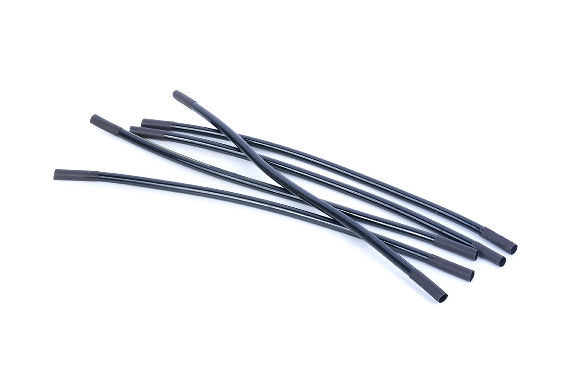 Heat Shrink 1/4" X 4FT THIN WALL HS BLK 5CT