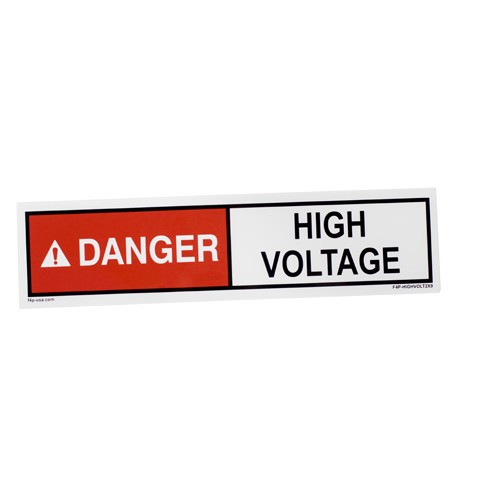 Danger: High Voltage Label 2"X9" Danger: High Voltage Label 2"X9"