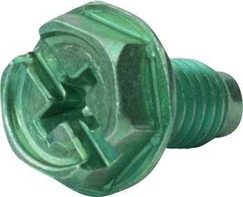 10/32X3/8 GREEN GRD SCREW 500 CT