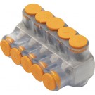 4-14 AWG 5 PORT 1 WAY CLEAR MULTI-TAP